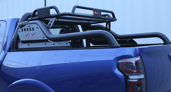 kaufen Schwarzer Stahl-Überrollbügel des Sport-4X4 mit Dachgepäckträger für Hilux Revo Ford Ranger online manufacture